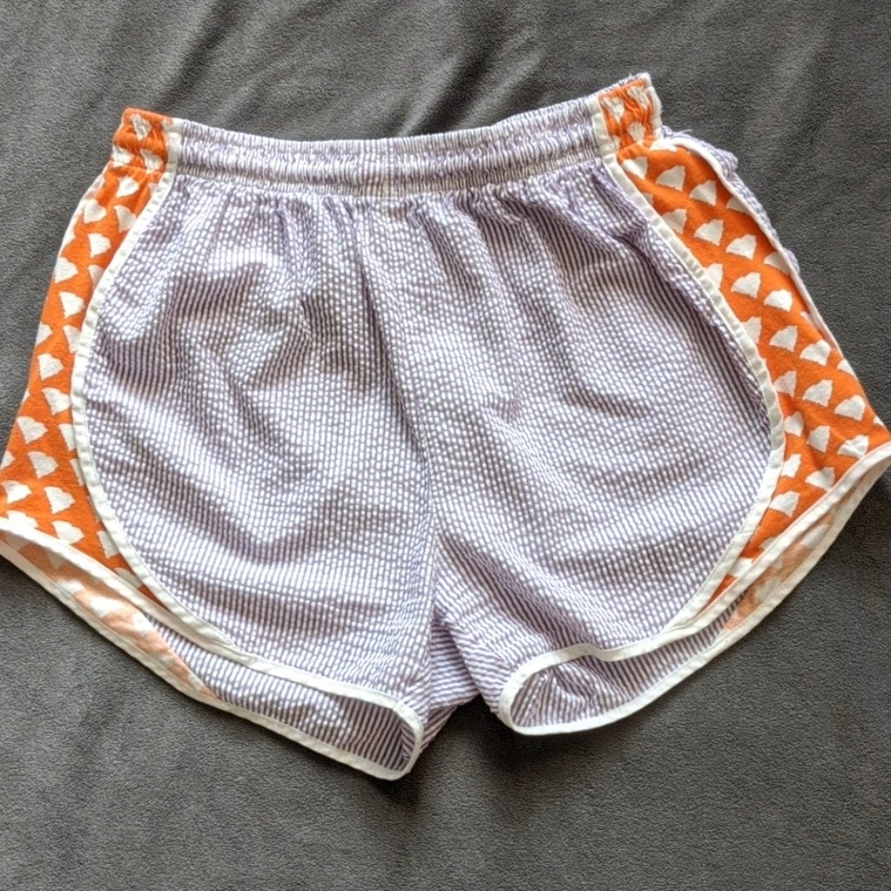 Clemson seersucker shorts